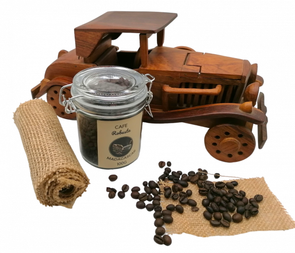 CAFE EN GRAINS ROBUSTA 100G